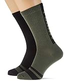 PUMA Mens Seasonal Logo Crew (2 Pack) Casual Sock, Army Green, 39/42 (2er Pack)