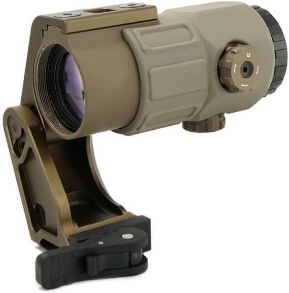 G45 5X Magnifier with 2.26 FTC Mount Combo，Quick Release and Flip-to-Center (FTC) Mechanism，CNC 7065 Alumnium，Black/FDE/TAC