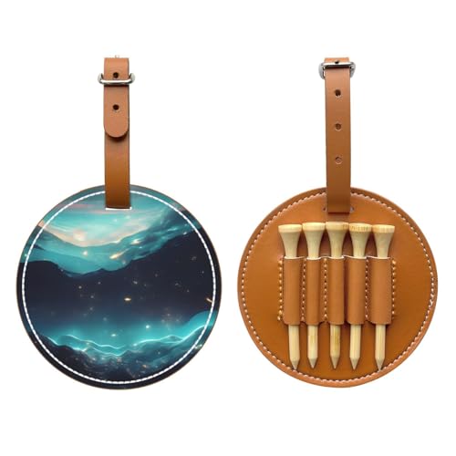 WXXWXD Science Fiction Stars Printed Golf Tee Storage Bag - Portable Storage, Easily Organize Tees