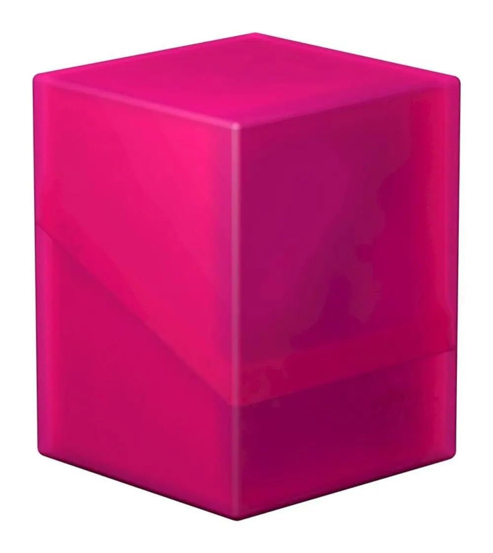 Ultimate Guard Ultimate Guard Boulder 100+ Classic, Deck Case for 100 Double-Sleeved TCG Cards, Rhodonite, Secure & Durable Storage for Trading Card Games, Soft-Touch Finish in use