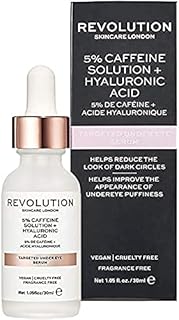 Revolution Skincare London, 5% Caffeine and Hyaluronic Acid Revitalising, Under Eye Serum, 30ml