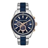 Armani Exchange Men's Chronograph Silver-Tone Stainless Steel Watch AX1819