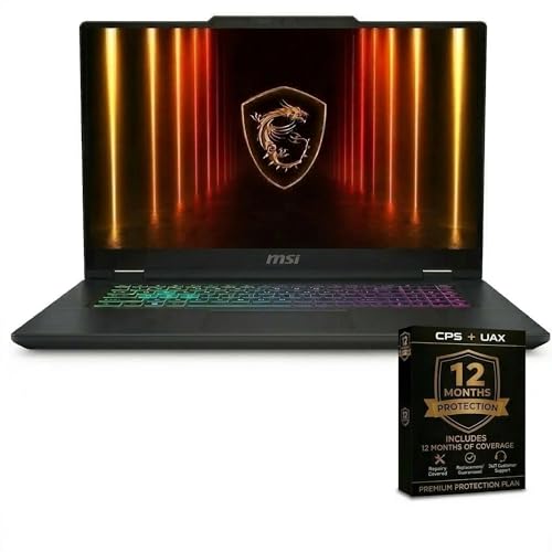 msi 15.6 Inch Cyborg 15 Gaming Laptop Intel Core 7 240H NVIDIA GeForce RTX 5060 32GB RAM 1TB SSD 144Hz FHD Display WiFi 6 Bluetooth Windows 11 12 Month CPS Warranty