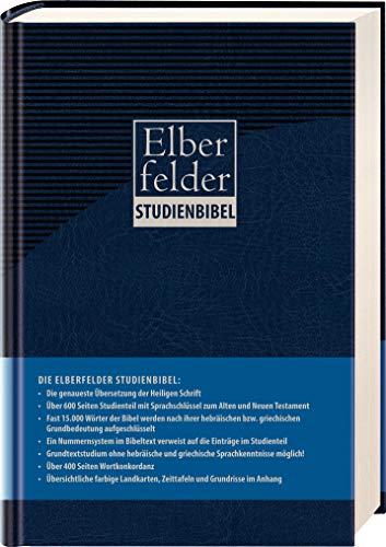 Elberfelder Studienbibel, Kunstleder, mit Sprachschlüssel und Handkonkordanz Elberfelder Studienbibel, Kunstleder, mit Sprachschlüssel und Handkonkordanz