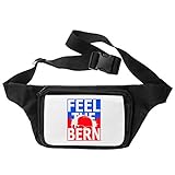 Größe: 22 x 14 cm Feel The Bern Bernie for President 2020 Bauchtasche Waist Bum Travel Bag Unisex