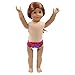 Aeromdale Bragas de muñeca con patrón B, ropa interior para niña americana de 43 cm, accesorio de muñeca de juguete solo disfraz de muñeca - # A - 1 pieza
