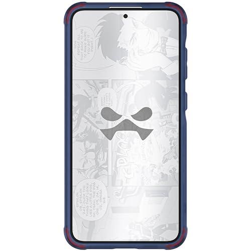 Image of Ghostek Covert Samsung Galaxy S24 Plus Case Clear with Military Grade Shockproof Protection, Non-Slip Grip, Protective Silicone Phone Cover Designed for 2024 Galaxy S24+ (6.7 inch) (Blue)