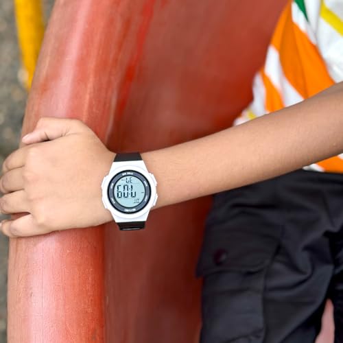 Image of SKMEI Digital Kids Watch for Boys & Girls - Waterproof Sports Wristwatch with LED Backlight, Alarm, Stopwatch & Dual Time Zone - Durable Kids Outdoor Watch - 2286