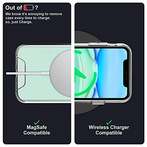 Image of Affix Ultra Clear Series PC and Soft TPU Back Cover Case Designed for iPhone 11 | 6.1 inch | Transparent