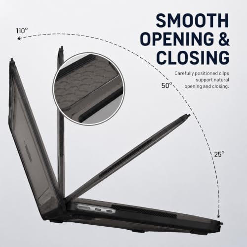 Soonjet ShockBumper for MacBook Pro 16 inch Case 2026-2021 | M5 M4 M3 M2 M1 Pro/Max | Drop Protection | Clear Protective Hard Shell Laptop Cover | Bumper Black — view 7