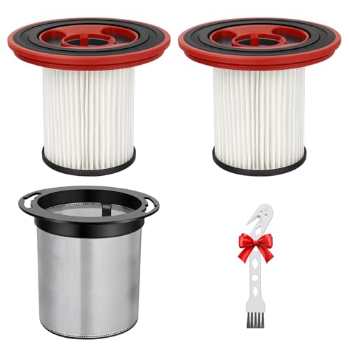 2 Pack Filter Replacement Kit for Bosch Unlimited Series 7 Cordless Vacuum Cleaner, 2 Vacuum Filter with Stainless Steel Pre, 12040193