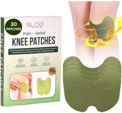 Herbal Knee Pain Relief Patches | Inflammation Patch Sticker | Instant Relief from Pain | glucocare Joint Pain Relief Products Natural Wormwood Extract Patch (PACK OF 30 PATCHES)