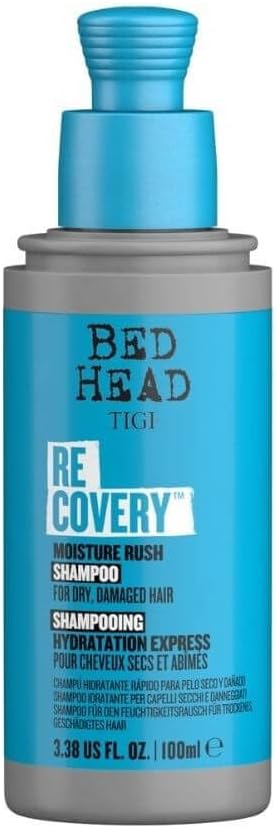 Bed Head - Recovery Moisturising Shampoo - Ideal for Dry Damaged Hair - Hair Repair - Travel Size Shampoo - 100 ml