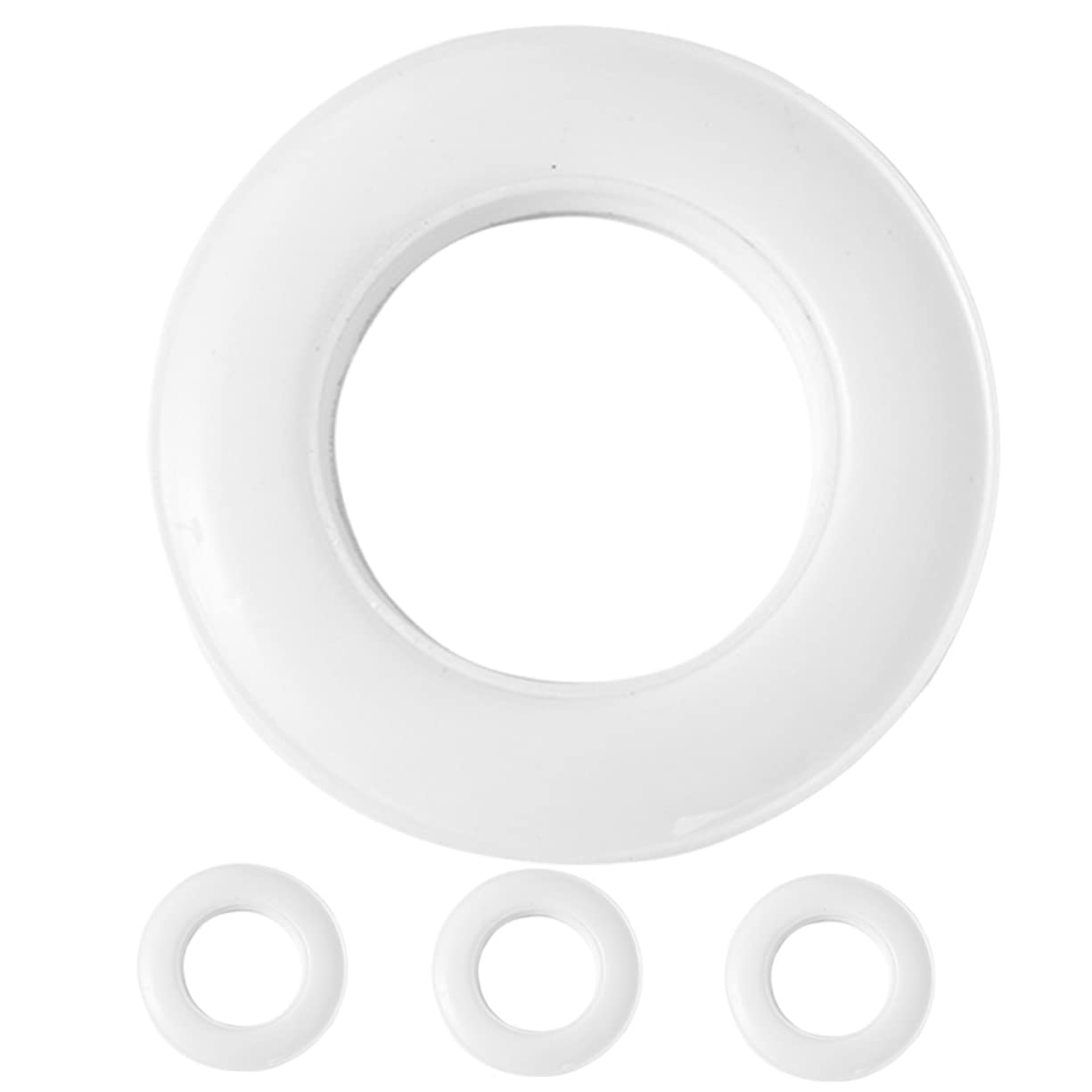PRETYZOOM 4pcs Plastic Drapery Rings Clip Rings for Curtains Easy Install Drapery Grommets Window Curtain Clips Hooks