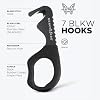 Benchmade - Hook Safety Cutter for Rescue and Tactical Use with Black Rubber Dipped Handle (7 BLKW)