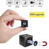 Mini Spy Hidden Camera cop cam - HD 1080P Portable Small Nanny Cam Surveillance Magnetic Security Camera with Night Vision/Motion Detection Perfect Indoor/Outdoor Surveillance Camera Home Car Office