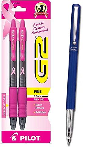 Pilot G2 Pack Breast Cancer Awareness Pink Pens Bundled