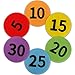 4" Carpet Spots Markers, Hotpai 30 Pack Sitting Classroom Floor Mark Spots, 6 Colors Rug Circles Marker Hook Dots with Numbers 1-30 for Preschool, Kindergarten, Elementary Teachers Kids Educate