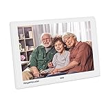 💐【Multiuso】Los marcos digitales tienen función de Vídeo/Foto/Calendario/Hora/Música y parlantes. Se puede usar como regalos de negocios, Mientras como regalo para navideños, souvenirs, fotografía de bodas, equipos de fotografía digital etc.