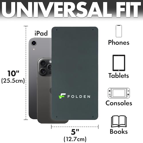 FoldenAirplane Phone Holder, Flexible Cell Phone Holder, Folding Cellphone Stand for Desk, Bed, Office, Treadmill - Airplane Gadgets for Long Travel Accessories - Plane Essentials (Silicone)