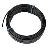 Selbstregulierendes Heizkabel, für Dach- und Dachrinnenschmelzen, PTC-Elektro-Wärmeband mit reinem Kupferkern, UV-beständiger PE-Mantel, für Metall und Kunststoff (15 m)