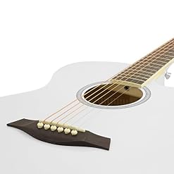 TIGER Guitare acoustique Découpe Blanc - Les Beatles, Paul McCartney, John Lennon, RIngo Starr, George Harrison TIGER Guitare acoustique Découpe Blanc – Image 2