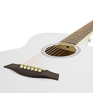 TIGER Guitare acoustique Découpe Blanc – Image 2