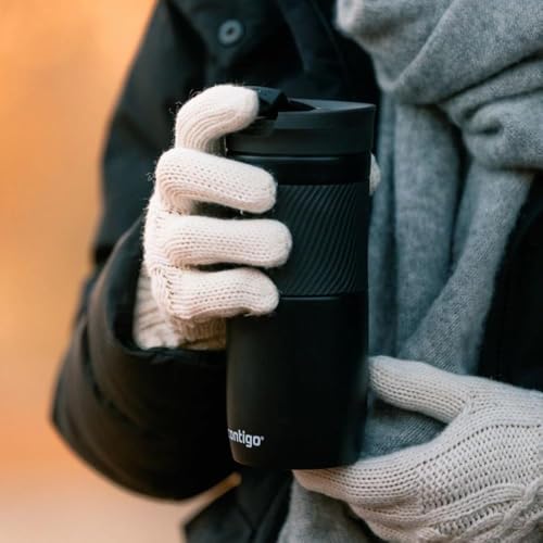 Contigo Byron Snapseal Travel Mug | Stainless Steel Thermal Mug | Vacuum Flask | Leakproof Tumbler | Coffee To Go Mug With Bpa Free Easy-Clean Lid | Matte Black | 470 Ml - 5
