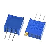Potentiometer BIRGI 1Pack 100pcs 3296W 1k 2k 5k 10k 20k 50k 100k 200k 500k 1M 1 Ohm Trim Pot Trimmer Potentiometer Typ für (Size : 2K Ohm)