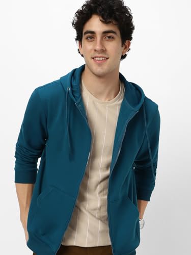Image of Neostreak Men's Cotton Hooded Neck Zippered Sweatshirt