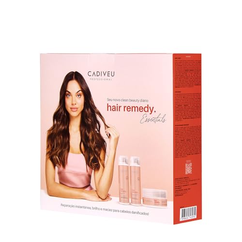 Cadiveu Hair Remedy Kit Reparação e Proteção Home Care (3 produtos)