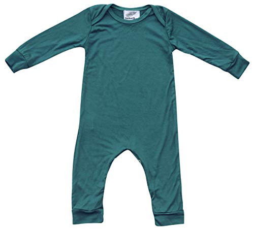 Image of Plain Silky Long Sleeve Baby Romper