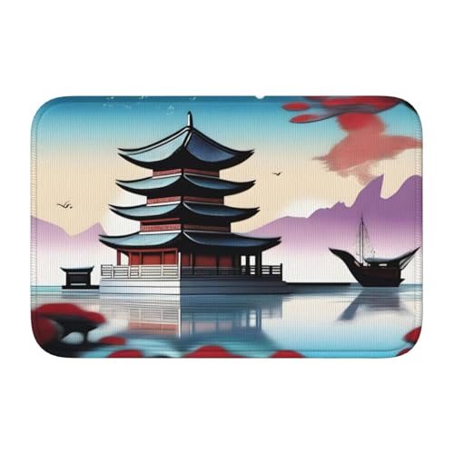 The Pearl of The Ori gemusterte Fußmatte für drinnen und draußen, strapazierfähig, Willkommensmatte für Eingangsbereich, Outdoor, Terrasse, Veranda, Treppe, Fußmatte