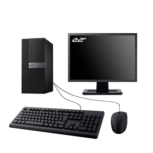 Dell PC Optiplex 7050 MT Ecran 22 Intel G4400 RAM 32Go SSD 2To W11 WiFi
