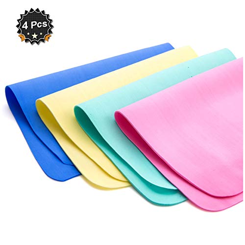 Super Absorbent Drying Cleaning Cloth Clean Towel,15" x 12", Random Color, Pack of