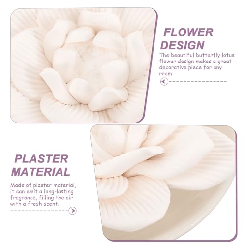 Diffuseur passif d'aromathérapie en plâtre blanc, pièce décorative haut de gamme - 4