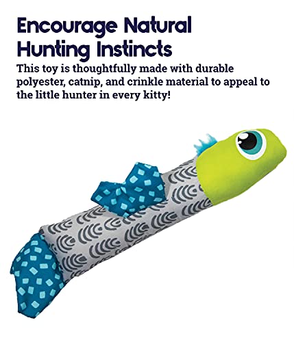 Petstages Catnip Crunch Fish Cat Toy - Thumbnail 4
