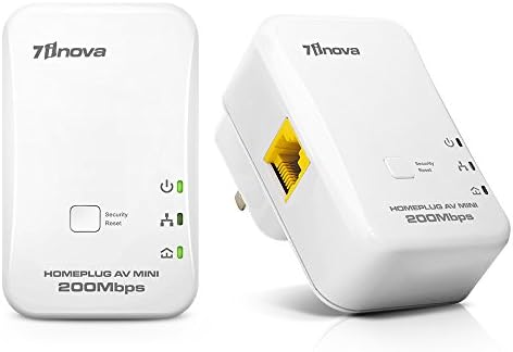 7INOVA AV200 Nano Powerline Ethernet Adapter Kit Pack, Mains Network Bridge Extender