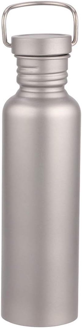 Titanium Bottle, Direct Drinking Water Bottle, Outdoor Climbing, Bicycle Sports Water Bottle, Ultra Lightweight, Rust-Free, Wide Mouth Water Bottle, 430/600/750ML (430ml)