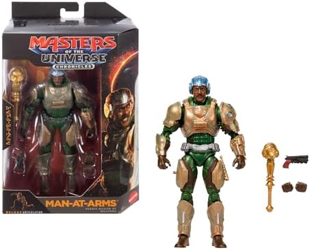 Masters of the Universe Chronicles 2026 Film Man-At-Arms Figur | MOTU 16,5 cm Figur, 30 Gelenkpunkte, filmgetreu nach Idris Elba, Königswache Duncan, JKJ25