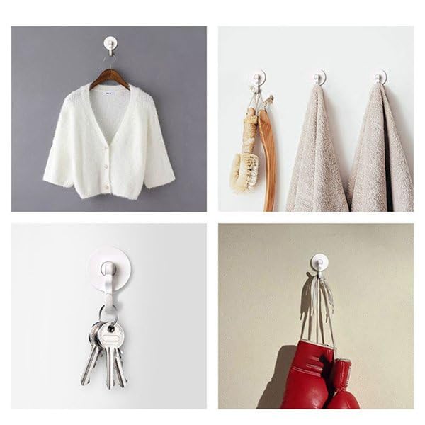 Crochets adhésifs de plafond et mur pivotants 360° sans perçage pour suspension lot de 18 - 4