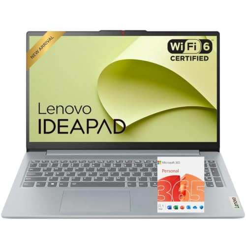 Image of Lenovo IdeaPad Slim 3i • 15.6 inch FHD Laptop with Microsoft Office 365 • Intel 4 Cores • 128GB SSD • DDR5 • Military-Grade • Win 11
