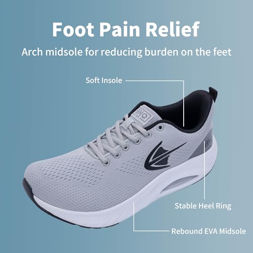 MEHOTO Wide Toe Box Shoes for Men Tennis Running Sneakers Arch Support Athletic Walking Shoes for Gym Jogging Sports Outdoor US 7-134