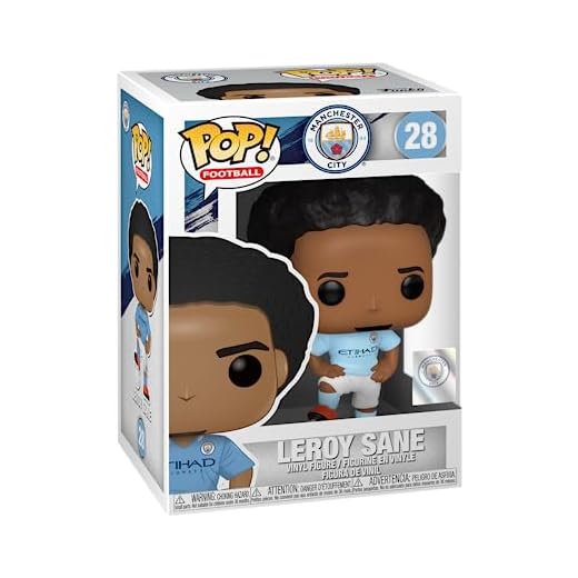 Funko Pop! Vinyl Football: Manchester City-Leroy Sane - Manchester City FC - Figura de Vinilo Coleccionable - Idea de Regalo- Mercancia Oficial - Juguetes para Niños y Adultos - Sports Fans