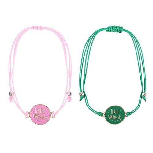 Something Different Wholesale Good Witch & Bad Witch Bracelet Set | Adjustable String Bracelets | Friendship Witch Jewellery