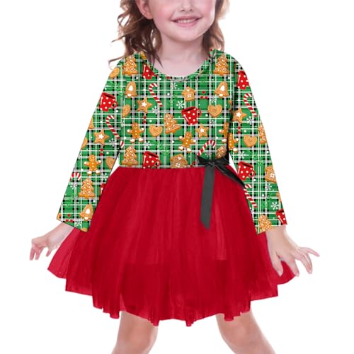 Remimi Thanksgiving Toddler Girl Dress Christmas Ruffle Layered Tutu Dresses 1-6 Years