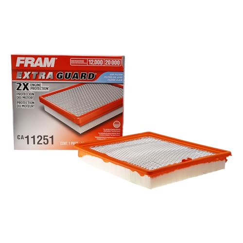 FRAM Extra Guard CA11251 Replacement Engine Air Filter for Select Chevrolet, Buick and Cadillac Models, Provides Up to 12 Months or 12,000 Miles Filter Protection