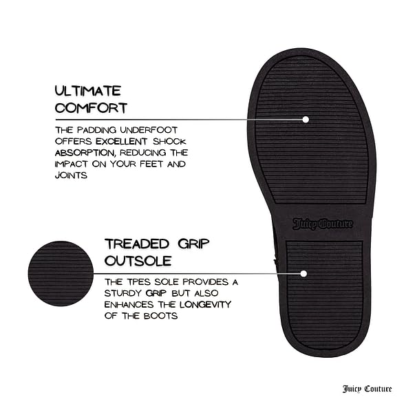 Juicy Couture Girls Winter Boots Warm Insulated Fashion Booties Mid Calf Outdoor Snow Boot for Toddler/Little Kid/Big Kid4