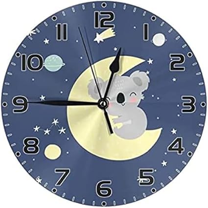 Amazon Co Jp ギャラクシー プラネット コアラ キッズ 壁掛け時計 10インチ サイレント 非カチカチ 読みやすい 子供用 壁掛け時計 男の子 女の子 装飾 子供部屋 バスルーム プレイルーム 保育園用 ホーム キッチン