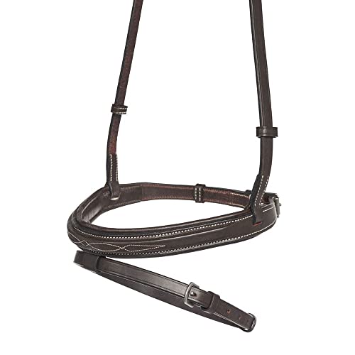 Dover Saddlery TRU-Fit Build-A-Bridle Flash Noseband, Color: Chocolate, Size: Cob-C/S